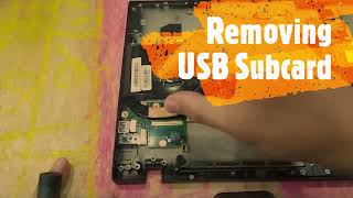 Lenovo Thinkpad T460s T470s Removing USB Subcard [upl. by Menon808]