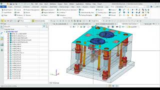 ZW3D MOULD HOW TO ADD RETURN PIN AND SPRING [upl. by Niarda]