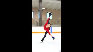 An iconic Spiral from Karen Chen who will compete in the Team Event at the Beijing Olympics for USA [upl. by Goldston]