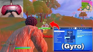 Solo vs Squads Gameplay with GYRO Aiming Setting PS5 CONTROLLER [upl. by Accever]