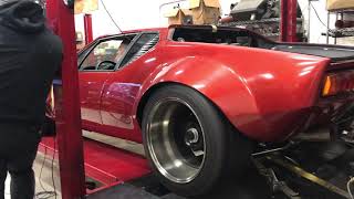 1972 Pantera with Ford Racing z460 575hp crate motor on dyno [upl. by Hurwit]