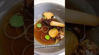 Abalone consommé cooking broth consomme seafood shorts [upl. by Slavin]