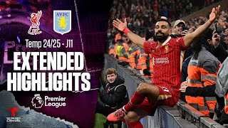 Liverpool vs Aston Villa  Highlights Premier League  Jornada 11  Telemundo Deportes [upl. by Gifferd269]