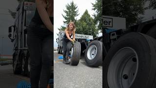 Trucking Girl trouble… flat tire in the truck… [upl. by Auliffe123]