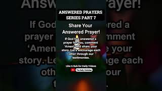 Answered Prayer Series Part 7 shorts [upl. by Ginsburg883]