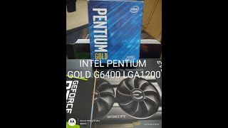 Unboxing Intel Pentium Gold G6400 with B460M DS3H V2 Gigabyte LGA1200 [upl. by Kaufman]