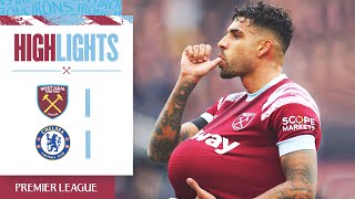 West Ham 11 Chelsea  Emerson Goal Cancels Out Joao Felix Opener  Premier League Highlights [upl. by Enyal]