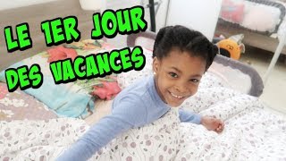 VLOG MORNING ROUTINE  1er jour des VACANCES  jeux et travaux scolaires de Maellia [upl. by Petulah]