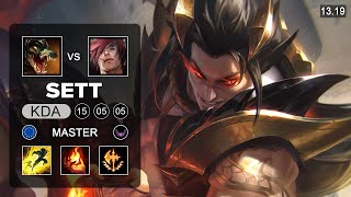 Sett vs Renekton Top  EUW Master  Patch 1319 Season 13 [upl. by Nial906]