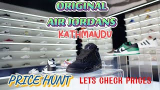 HOW MUCH ORIGINAL JORDANS COST IN NEPAL  LETS SEE [upl. by Yancy215]