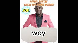 STICKS AND STONES KARAOKE with lyrics  Rondell Positive [upl. by Rayle879]