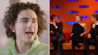 Timothee Chalamet REACTS To Saoirse Ronan CALLING OUT Paul Mescal amp Eddie Redmayne On Graham Norton [upl. by Ssac306]