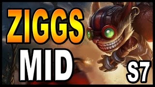 👍 ZIGGS MID S7  GUÍA  Maestrias Runas y Objetos Build  Vídeo Gameplay  Parche 73 [upl. by Francie]