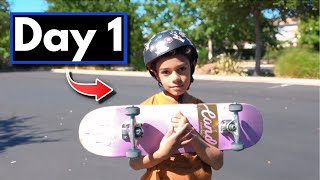 Teaching my 8 Year Old How to Skate Day 1 [upl. by See]