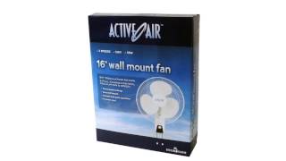 Hydrofarm Active Air Fan 16quot Wall Mountable Oscillating Hydroponics Grow Fan  ACF16 [upl. by Beora]