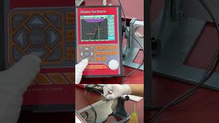 How to calibrate straight probe for ultrasonic flaw detector KUT680 [upl. by Ecnarret]