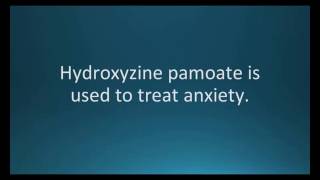 How to pronounce hydroxyzine pamoate Vistaril Memorizing Pharmacology Flashcard [upl. by Ytirehc]