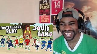 ☠️Footballers Play SQUID GAME☠️ Feat 33 Footballers Frontmen 36 REACTION [upl. by Gracie]