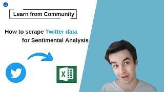 How to scrape Twitter data for Sentimental Analysis [upl. by Notffilc]