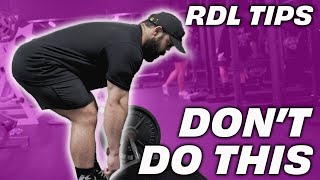 FIX YOUR ROMANIAN DEADLIFTS RDLs  Barbell amp Dumbbell Tutorial [upl. by Kcirtemed]