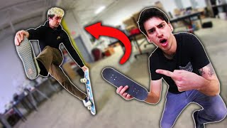 FREESTYLE HANDBOARD VS SKATEBOARD SKATE [upl. by Arammahs589]