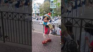 Pinocchio and Geppetto at disneyland shorts [upl. by Nonarb]