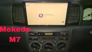 Mekede M7 Android 13 Headunit for retro fit in 2003 toyota corolla [upl. by Ddej]