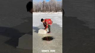 Fishing in the ice zone 🐟 shorts shortsmine shortsvideo [upl. by Selrahcnhoj]