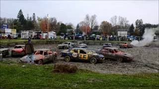 V6 HEAT Arnprior Ag Society FALL BRAWL Demolition Derby 2014 [upl. by Pernas]