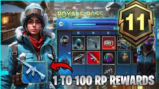 🛑Part  4 A11 ROYAL PASS1 TO 100 RP REWARDS ACE 11 ROYAL PASS LEAKS  A11 ROYAL PASS PUBG MOBILE [upl. by Bronk]