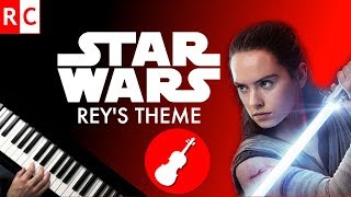 Reys Theme Violin  Piano Cover Star Wars [upl. by Erika83]