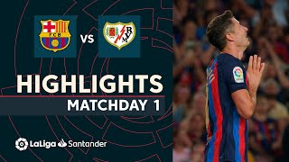 Resumen de FC Barcelona vs Rayo Vallecano 00 [upl. by Latsyrcal]