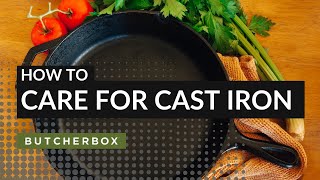 3 Steps to Caring for Your Cast Iron Pan [upl. by Alehcim]