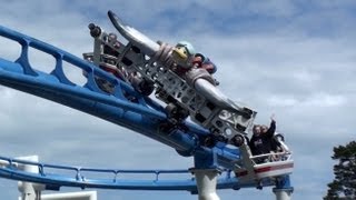 Tranan SampS Free Fly Roller Coaster POV Skara Sommerland Sweden [upl. by Airt]