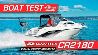 Boat Test Whittley CR2180 with Volvo 200HP inboard [upl. by Fattal]