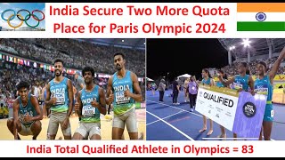 INDIA MEN AND WOMEN TEAM SECURE QUOTA FOR PARIS OLYMPIC 2024 IN 4X400M RELAY RACE parisolympic2024 [upl. by Shauna]