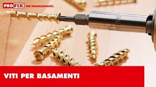 Viti per basamenti PROFIX  Fissabile senza tasselli [upl. by Duval]