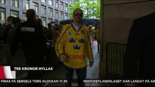 Här buas statsministern ut på Sergels torg  Nyheterna TV4 [upl. by Casabonne]