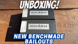 Unboxing  Benchmade Bailout’s New Color amp Aluminum Handles [upl. by Simpkins543]