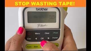 Set Margins and stop wasting tape with the Brother PTH110 Ptouch label printer [upl. by Bolton154]