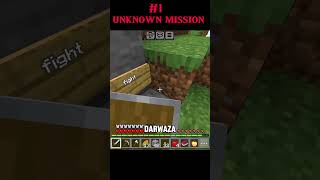 Unknown mission part 1  minecraft unknown mission scam 🙀  minecraft shorts viralshorts [upl. by Artur]