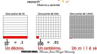 Aprende décimos centésimos y milésimos [upl. by Retsof987]