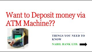 Deposit Cash via ATM  Nabil Bank Ltd Things you need to know [upl. by Iv624]