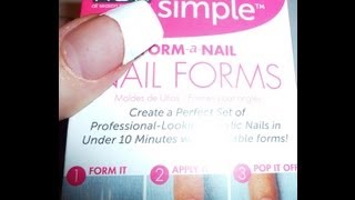 ASP Nail Forms Instant long nails in less than 5 minutes [upl. by Macnamara]