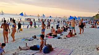 This is BORACAY White Beach on March 24 2024 Napakaganda Mag Lakad sa Hapon Daming Tao [upl. by Ruscio]