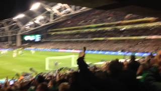 Ole ole ole ole  Irish fans celebrate [upl. by Sonahpets]