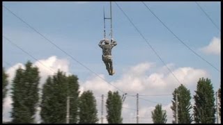 Airborne Brigade Jump Training  Parachute Landing Fall PLF [upl. by Anileba664]