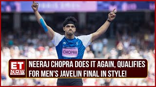 Neeraj Chopra Qualifies For Javelin Final In Style New Record With 8934M Throw  Paris Olympics [upl. by Aliakim]