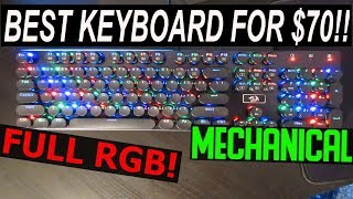 REDRAGON K556RK REVIEW BEST MECHANICAL KEYBOARD FOR 70 [upl. by Gow]