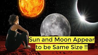 Why do the Sun and Moon Appear to be The Same Size  InsightsIndex [upl. by Onurb]